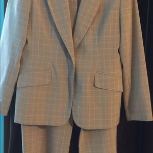 Open to Offers, Pale Gray Woman’s Plaid Suit